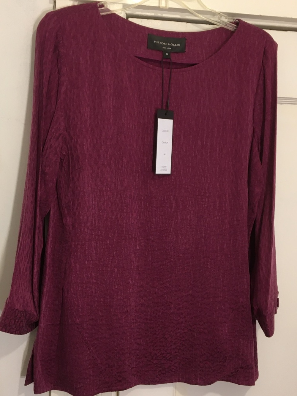 NWT Designer Hilton Hollis Luxurious Top Blouse